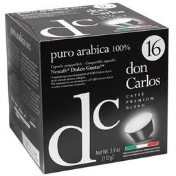 Кава в капсулах Carraro Don Carlos Dolce Gusto Arabica, 16 капсул