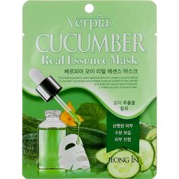 Тканинна маска для обличчя Juno Verpia Cucumber, з екстрактом огірка, 20 мл
