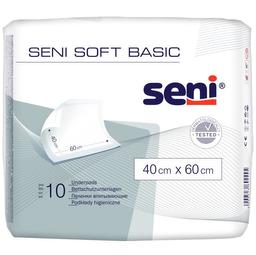 Одноразові пелюшки Seni Soft Basic, 60х40 см, 10 шт. (SE-091-B010-001)