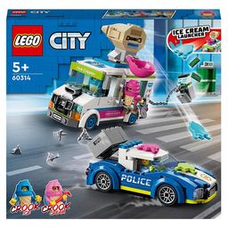 Конструктор LEGO City Погоня поліції за вантажівкою з морозивом, 317 деталей (60314)