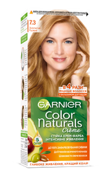 Фарба для волосся Garnier Color Naturals, відтінок 7.3 (Золотисто русявий), 112 мл (C6543100)
