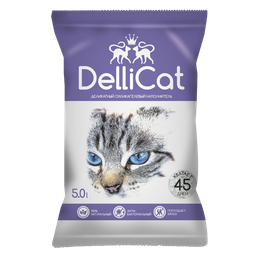 Силикагелевый наполнитель для кошачьего туалета DelliCat Purple, 5 л (SGL025)