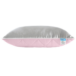 Подушка Sleepingg двокамерна антиалергенна, 70х50 см, сірий з рожевим (8000034936)