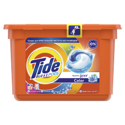 Капсули для прання Tide Все-в-1 Touch of Lenor Color, 15 шт.