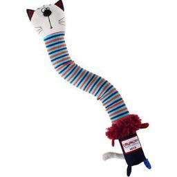 Игрушка для собак GiGwi Crunchy Кот с хрустящей шеей и пищалкой, 28 см (75046)