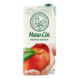 Сік Наш Сік Яблучно-персиковий з м’якоттю 1.93 л
