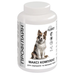 Вітамінно-мінеральна добавка для собак ProVET Профілайн Максі комплекс 100 таблеток, 123 г (PR241882)
