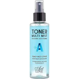 Тонер міст-спрей для обличчя Art Line Toner Multi Mist Hyaluronic Acid + Vitamin A 150 мл