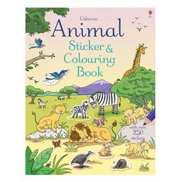 Раскраска Animal Sticker and Colouring Book - Jessica Greenwell, англ. язык (9781409585862)