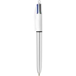 Ручка кулькова BIC 4 Colours Shine Silver, 1 мм, 4 кольори, 1 шт. (919380)