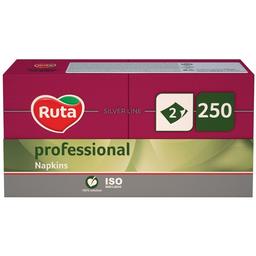 Салфетки Ruta Professional, двухслойные, 32,5х32,5 см, 250 шт., бордо