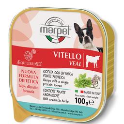Вологий корм для собак Marpet AequilibriaVet, мус з телятиною, 100 г (CH15/100)