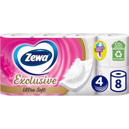 Туалетная бумага Zewa Exclusive Ultra Soft четырехслойная 8 рулонов