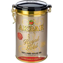 Чай Akbar Royal Gold чорний в металевій банці 150 г