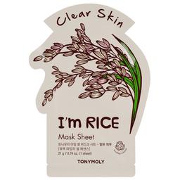 Маска тканинна для обличчя Tony Moly I'm Rice Mask Sheet Brightening Рис, 21 мл