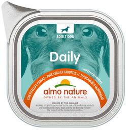 Вологий корм для собак Almo Nature Daily Dog, з телятиною та морквою,100 г (222)