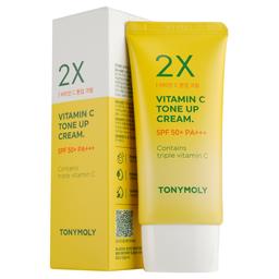 Крем для выравнивания тона лица Tony Moly 2x Vitamin C Tone Up Cream, с витамином С, 50 мл