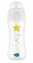 Бутылочка для кормления Nuvita Mimic Collection, антиколиковая, 330 мл, белый (NV6051BIANCO)