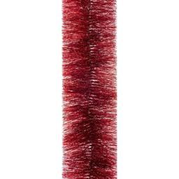 Мишура Novogod'ko 10 см 3 м красная с серебрянными кончиками (980330)
