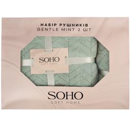 Набор полотенец Soho Gentle min, в коробке, 35х75 см +70х140 см, 2 шт., мятный (1172К)