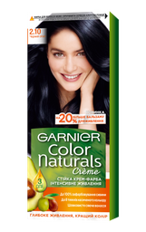 Фарба для волосся Garnier Color Naturals, відтінок 2.10 (Чорний опал), 110 мл (C4869727)