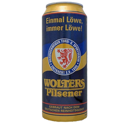Пиво Wolters Pilsener, светлое, 4,9%, ж/б, 0,5 л (463466)