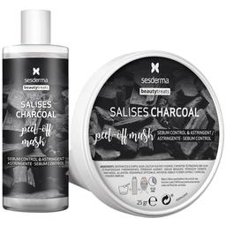 Маска-пилинг для лица Sesderma Beauty Treats Salises Charcoal Peel-Off Mask 75 мл + 25 г