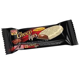Пирожное Saray Choco lips с какао-кремовой начинкой в глазури из белого шоколада 35 г