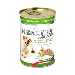 Вологий корм для собак Healthy All Days, з кроликом і горохом, 400 г