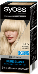 Стійка фарба для волосся Syoss, відтінок 13-5 (Платиновий Освітлювач), 135 мл