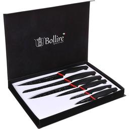 Набір ножів Bollire Milano, 6 предметів, чорний (BR-6010)