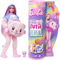 Кукла Barbie Cutie Reveal Мягкие и пушистые, в костюме медвежонка (HKR04)
