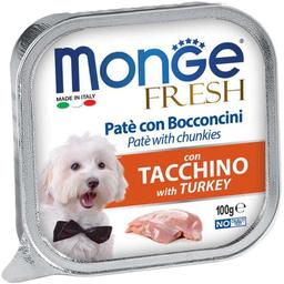 Вологий корм Monge Dog Fresh зі смаком індички, 100 г
