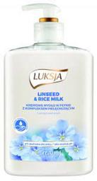 Жидкое крем-мыло Luksja Linseed & Rice Milk, флакон с дозатором, 500 мл