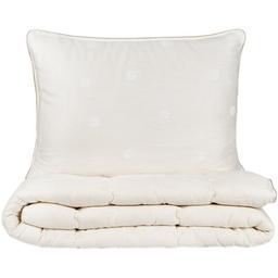 Ковдра з подушкою Karaca Home Cotton, 215х155 см, молочна (svt-2000022291088)