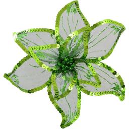 Квітка пуансетії Yes! Fun Розкіш 23х23 см напівпрозора зелена (750302)