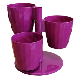 Горшок для цветов Serinova Donence, 3 л, фиолетовый (DNC-Violet)