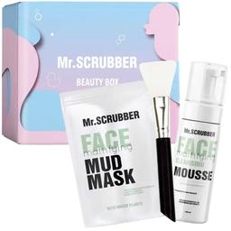 Подарунковий набір Mr.Scrubber Mattifying Daily Care: Маска для обличчя, 150 г + Мус для вмивання, 150 мл + Шпатель для масок