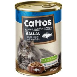 Вологий корм для котів Cattos Риба, 415 г