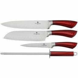 Набір ножів Berlinger Haus, 4 предмети, червоний із сріблястим (BH 2011)