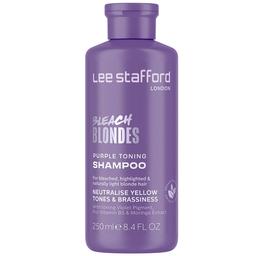 Шампунь для освітленого волосся Lee Stafford Bleach Blondes Purple Toning Shampoo тонувальний 250 мл