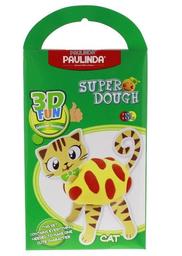 Масса для лепки Paulinda Super Dough 3D Fun Кот (PL-081284)