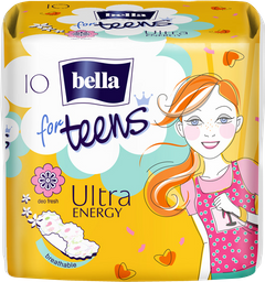 Гігієнічні прокладки Bella for Teens Ultra Energy, 10 шт.