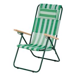 Крісло-шезлонг Vitan Ясен d20 мм білий із зеленим