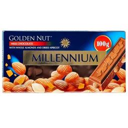 Шоколад молочний Millennium Golden Nut мигдаль та курага, 100 г (876018)