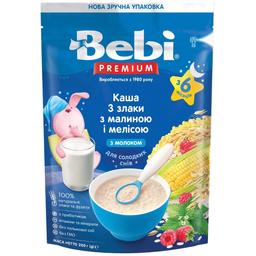 Молочна каша Bebi Premium 3 злаки з малиною та мелісою 200 г (1105082)