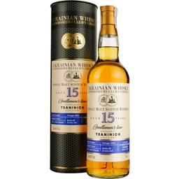 Віскі Teaninich 15 Years Old Kokur Single Malt Scotch Whisky, у подарунковій упаковці, 56,6%, 0,7 л