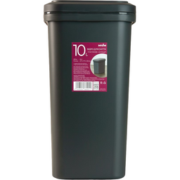 Ведро для мусора с крышкой МVM, 10 л, антрацит (BIN-04 10L ANTHRACITE)