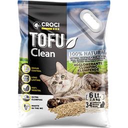 Соевый наполнитель для кошачьего туалета Croci Tofu Clean, 6 л