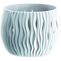 Горшок для цветов Prosperplast Sandy Bowl круглый с вкладышем, 180 мм, белый (22981-449)